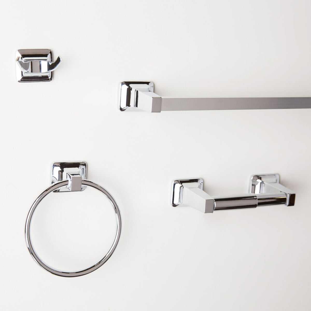 Project Source Seton Chrome Replacement Roller Toilet Paper Holder, 6-in x 1-in