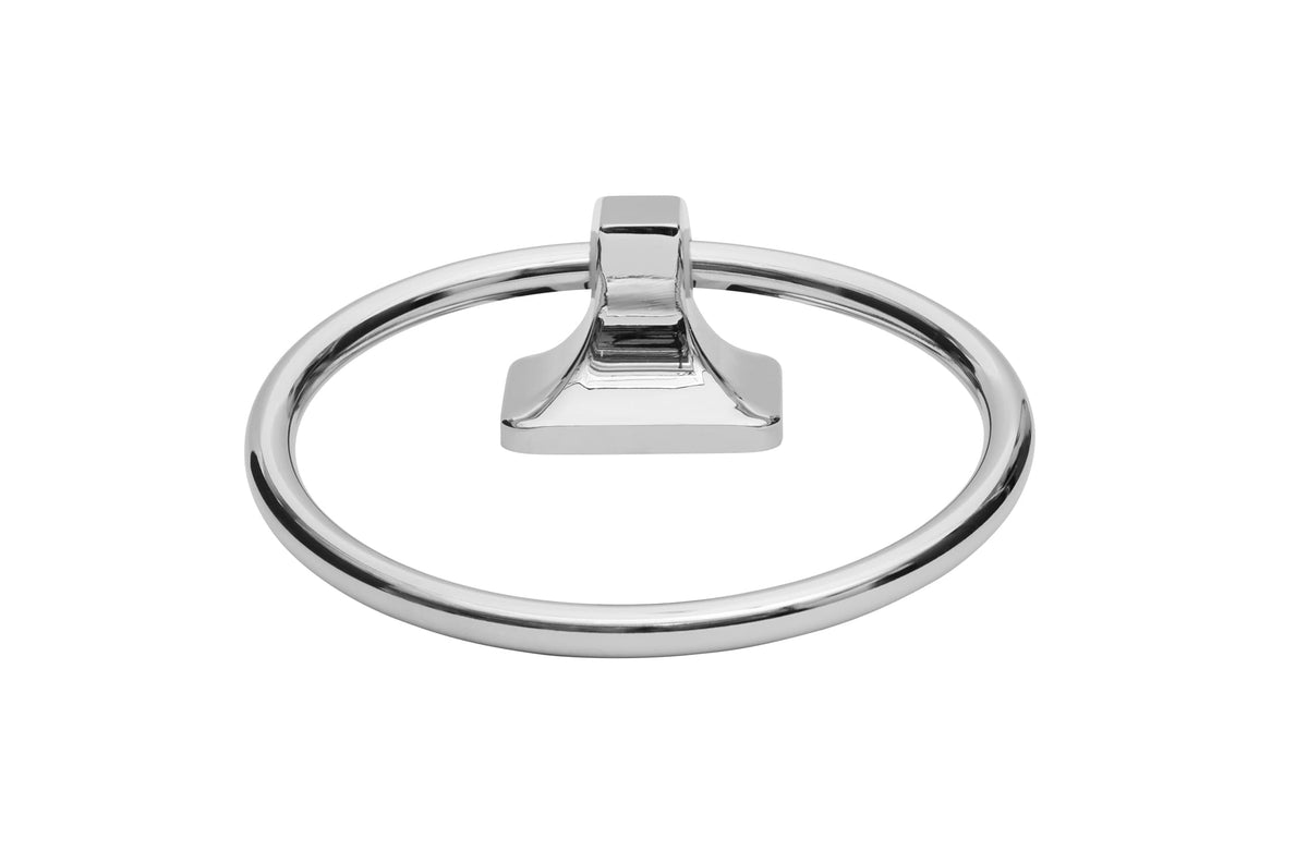 Project Source Seton 4-Piece Chrome Decorative Bathroom Hardware Set, 24-in Towel Bar