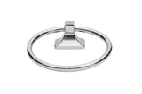 Project Source Seton 4-Piece Chrome Decorative Bathroom Hardware Set, 24-in Towel Bar