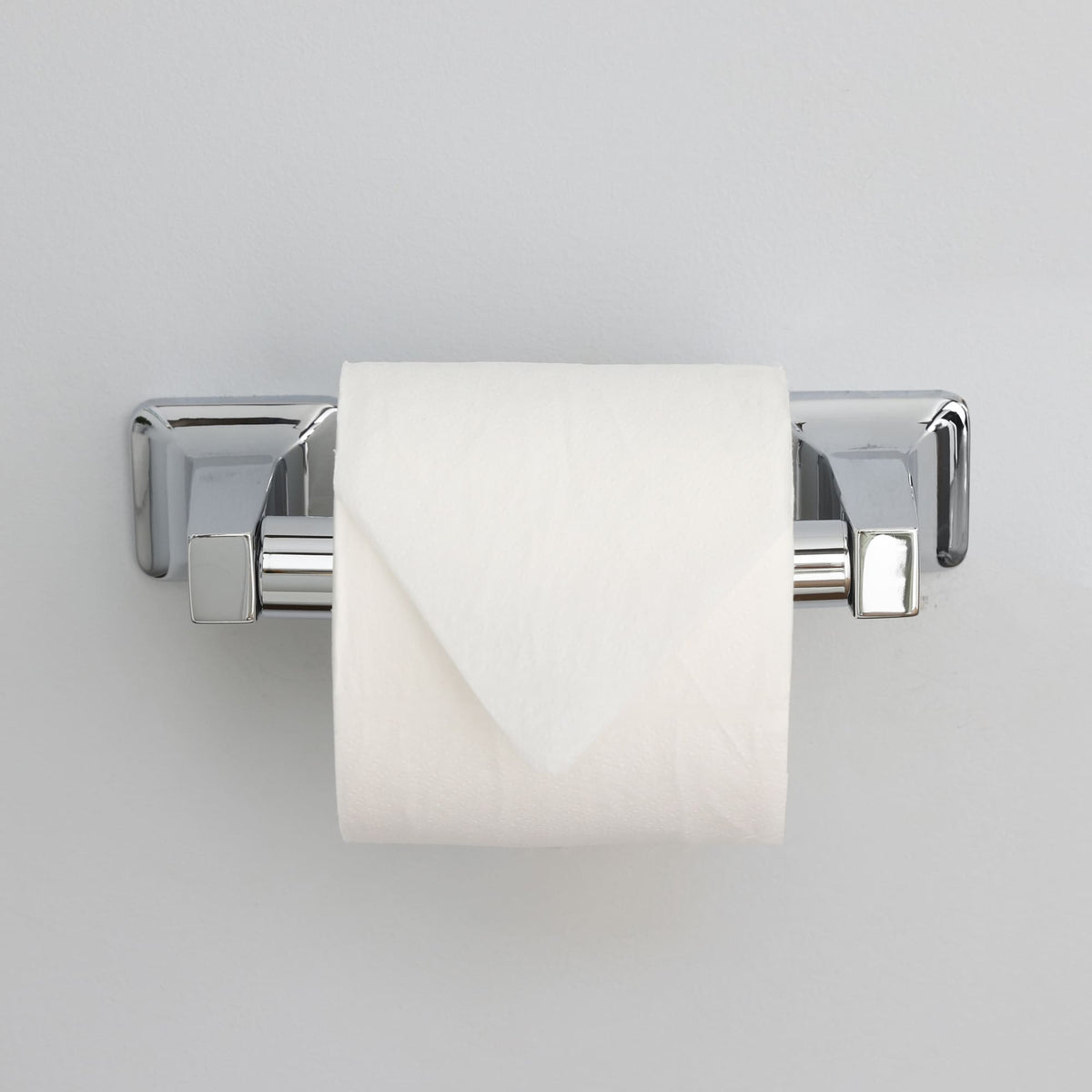 Project Source Seton Chrome Replacement Roller Toilet Paper Holder, 6-in x 1-in