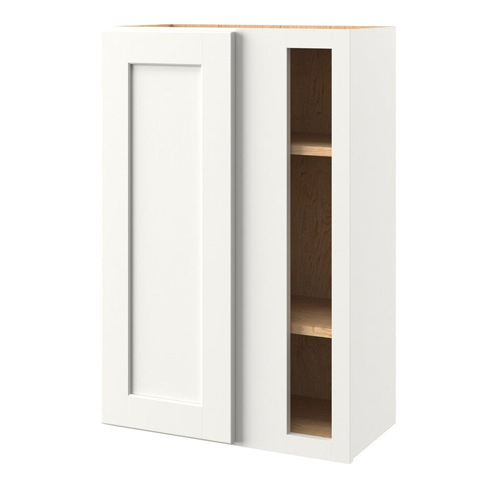 allen + roth Aveley 24-in W x 36.125-in H x 12-in D Linen Blind Corner Wall Fully Assembled Cabinet (Flat Panel Shaker Style)