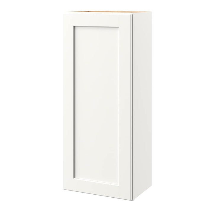 allen + roth Aveley 18-in W x 39.125-in H x 12-in D Linen Wall Fully Assembled Cabinet (Flat Panel Shaker Door Style)