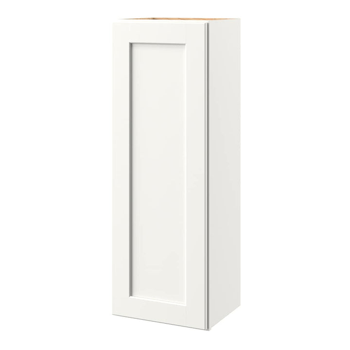 allen + roth Aveley 15-in W x 39.125-in H x 12-in D Linen Wall Fully Assembled Cabinet (Flat Panel Shaker Door Style)