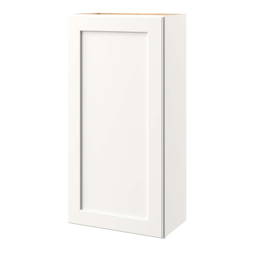 allen + roth Aveley 21-in W x 39.125-in H x 12-in D Linen Wall Fully Assembled Cabinet (Flat Panel Shaker Door Style)
