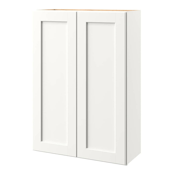 allen + roth Aveley 30-in W x 42.125-in H x 12-in D Linen Wall Fully Assembled Cabinet (Flat Panel Shaker Door Style)