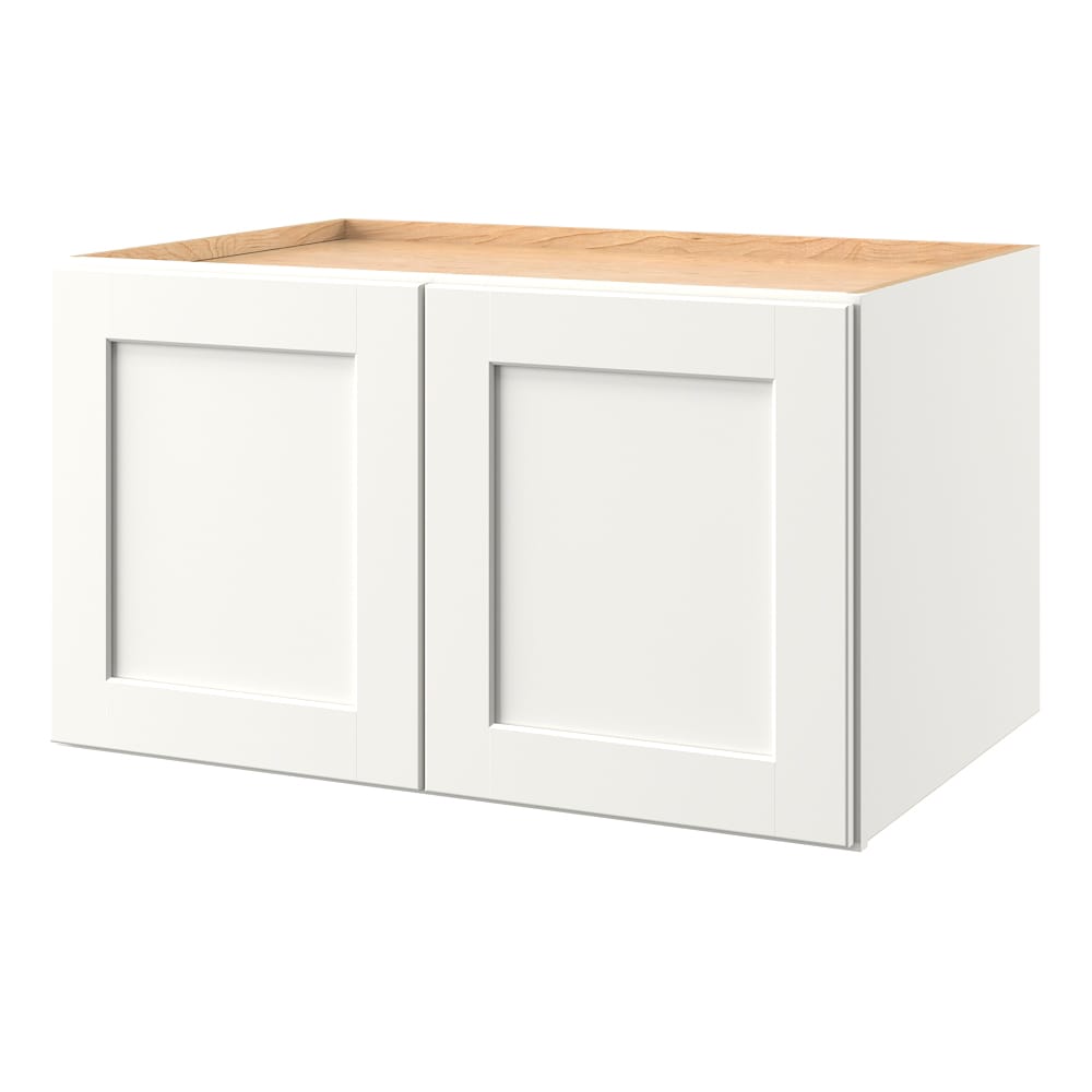 allen + roth Aveley 36-in W x 20.625-in H x 24-in D Linen Wall Fully Assembled Cabinet (Flat Panel Shaker Door Style)