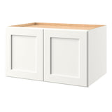 allen + roth Aveley 36-in W x 20.625-in H x 24-in D Linen Wall Fully Assembled Cabinet (Flat Panel Shaker Door Style)