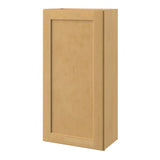 allen + roth Innsbrook 21-in W x 42.125-in H x 12-in D Rye Wall Fully Assembled Cabinet (Flat Panel Shaker Door Style)