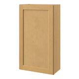 allen + roth Innsbrook 24-in W x 42.125-in H x 12-in D Rye Wall Fully Assembled Cabinet (Flat Panel Shaker Door Style)