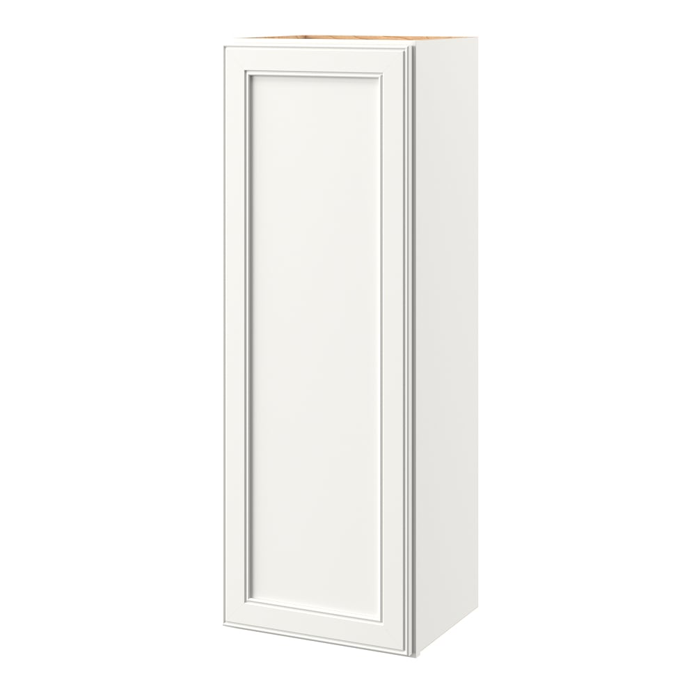 allen + roth McKeller 15-in W x 42.125-in H x 12-in D Linen Wall Fully Assembled Cabinet (Flat Panel Square Door Style)