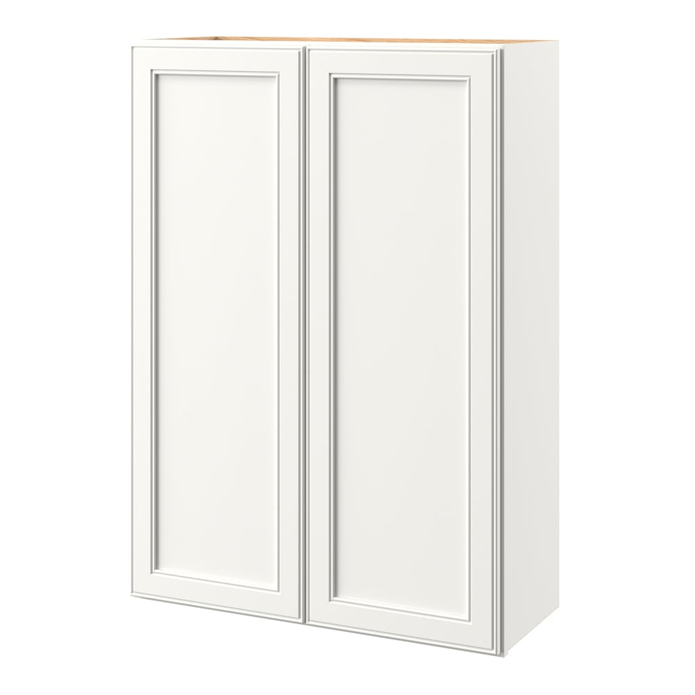allen + roth McKeller 30-in W x 39-in H x 12-in D Linen Wall Fully Assembled Cabinet (Flat Panel Shaker Door Style)