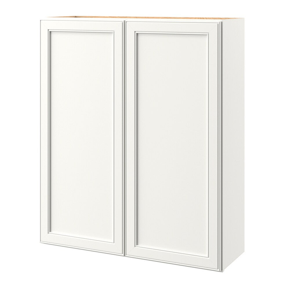 allen + roth McKeller 36-in W x 39-in H x 12-in D Linen Wall Fully Assembled Cabinet (Flat Panel Shaker Door Style)
