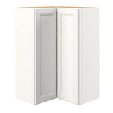 allen + roth McKeller 24-in W x 36.125-in H x 12-in D Linen Diagonal Corner Wall Fully Assembled Cabinet (Flat Panel Shaker Style)