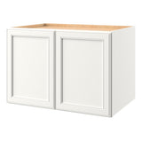 allen + roth McKeller 36-in W x 24.5-in H x 24-in D Linen Wall Fully Assembled Cabinet (Flat Panel Square Door Style)