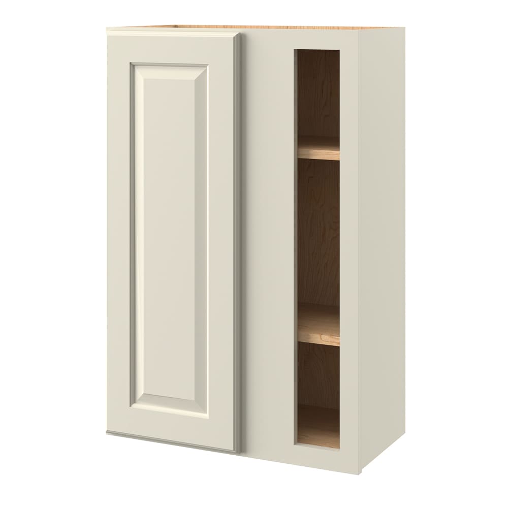allen + roth Pattingham 24-in W x 36.125-in H x 12-in D Harbor Blind Corner Wall Fully Assembled Cabinet (Raised Panel Square Style)