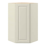 allen + roth Pattingham 24-in W x 42.125-in H x 12-in D Harbor Diagonal Corner Wall Fully Assembled Cabinet (Raised Panel Square Style)