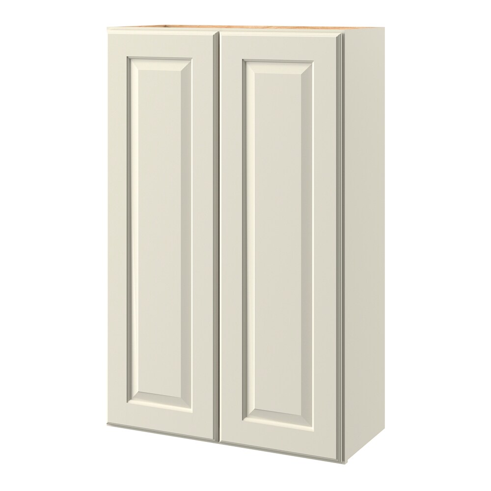 allen + roth Pattingham 27-in W x 39-in H x 12-in D Harbor Wall Fully Assembled Cabinet (Raised Panel Square Door Style)