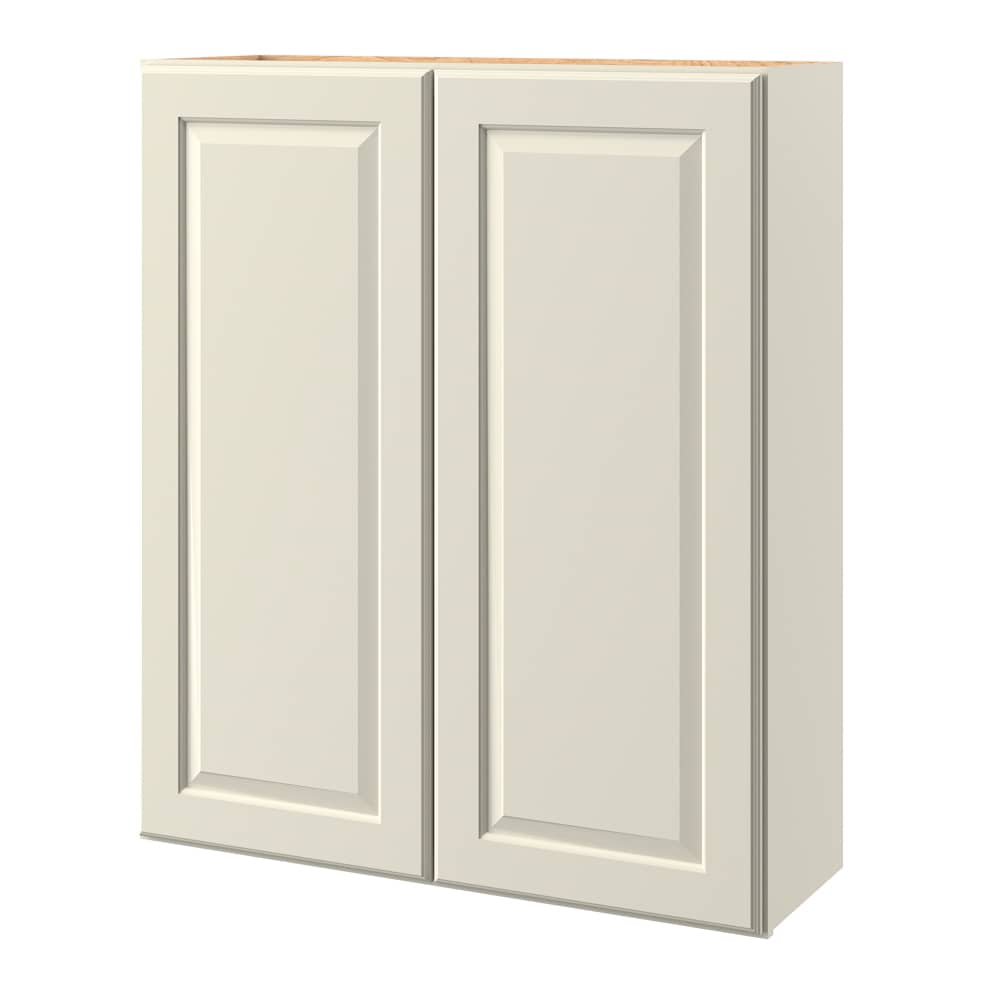 allen + roth Pattingham 36-in W x 39-in H x 12-in D Harbor Wall Fully Assembled Cabinet (Raised Panel Square Door Style)