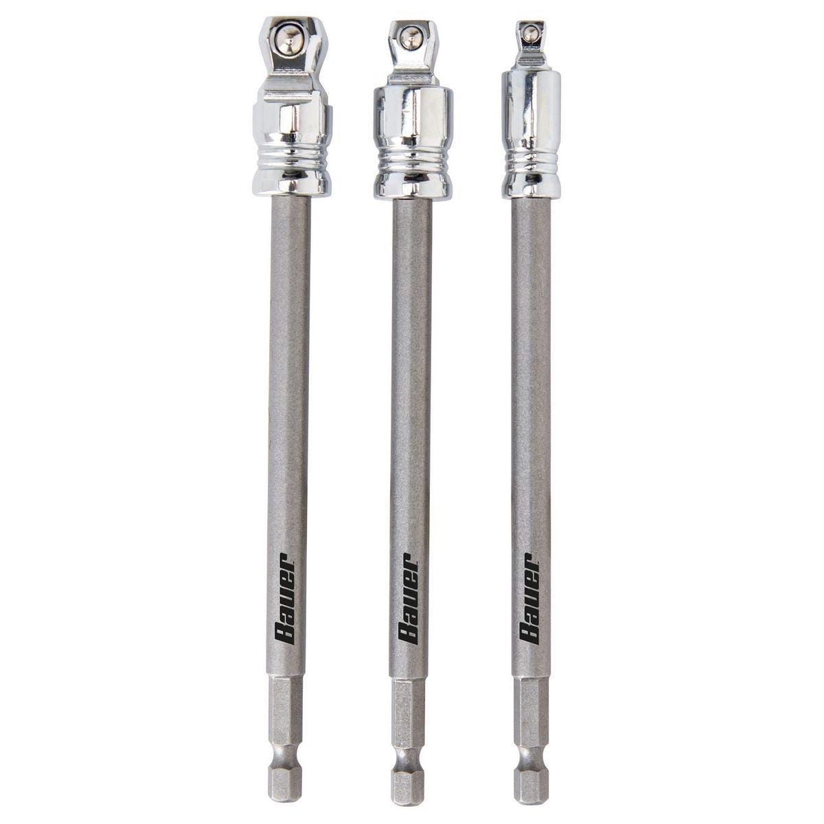 6 in. Impact Rated Wobble Socket Adapter Set, 3 Pc. - Super Arbor