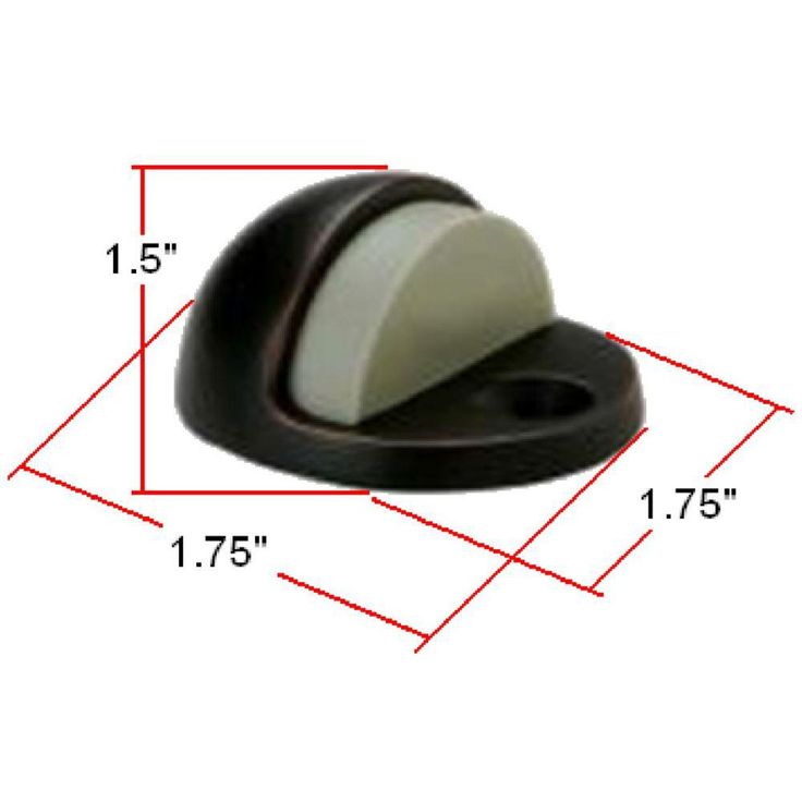Satin Nickel Floor Mount Dome Door Stop