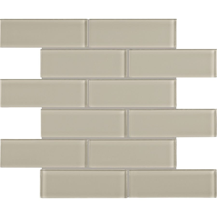 Anatolia Earth 12-in x 12-in Glossy Glass Brick Look Wall Tile (10-sq. ft/ Carton)
