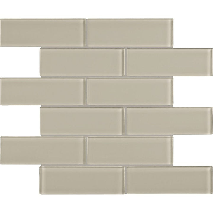 Anatolia Earth 12-in x 12-in Glossy Glass Brick Look Wall Tile (10-sq. ft/ Carton)