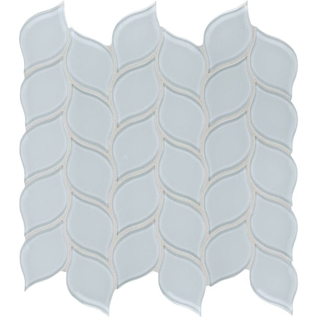 Anatolia Skylight 12-in x 12-in Glossy Glass Chevron Subway Wall Tile (9.4-sq. ft/ Carton)