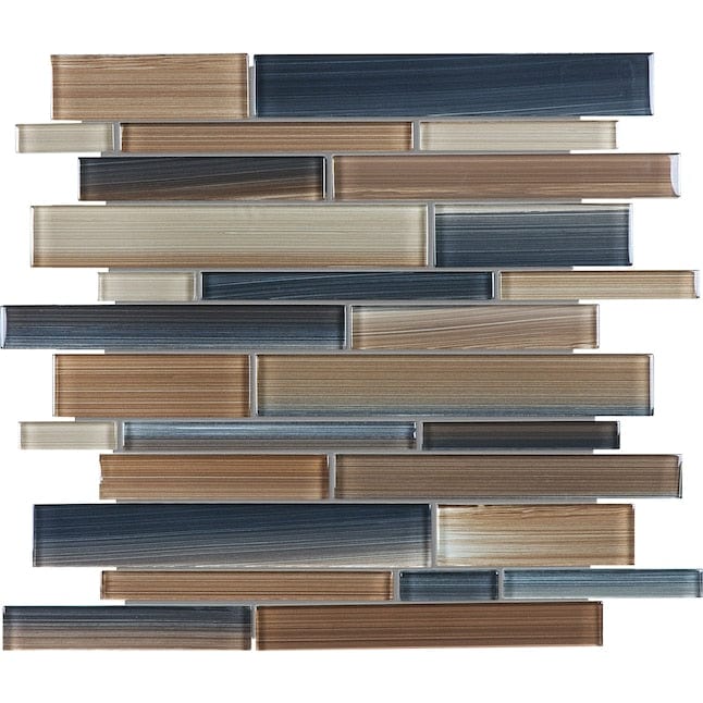 Anatolia Erosion 12-in x 12-in Glossy Glass Linear Subway Wall Tile (10-sq. ft/ Carton)