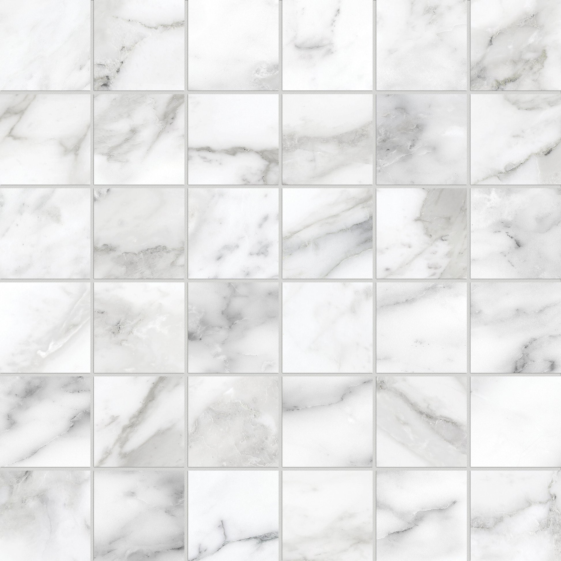 Satori La Marca Arabescato 12-in x 12-in Honed Porcelain Marble look Mosaic Floor and Wall Tile product image