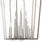 Kichler Abbotswell 16-Light Polished Nickel Traditional Lantern Led, Large Hanging Pendant Light