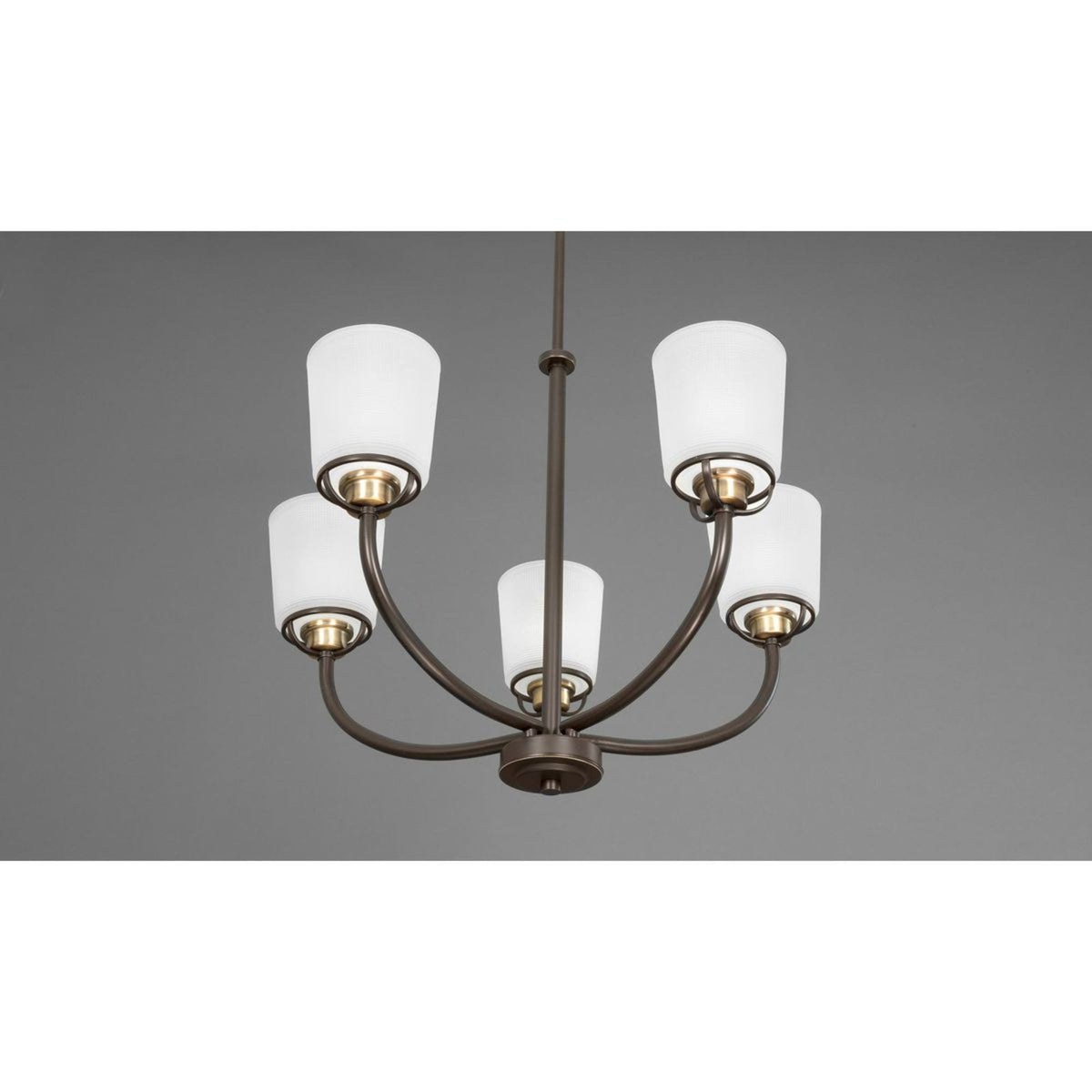Progress Lighting West Village 5-Light Antique Bronze Transitional Chandelier