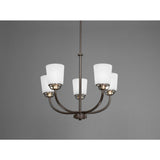 Progress Lighting West Village 5-Light Antique Bronze Transitional Chandelier
