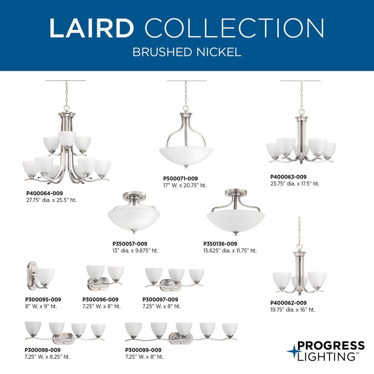 Progress Lighting Laird 9-Light Antique Bronze Transitional Chandelier