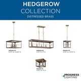 Progress Lighting Hedgerow 4-Light Distressed Coastal Chandelier