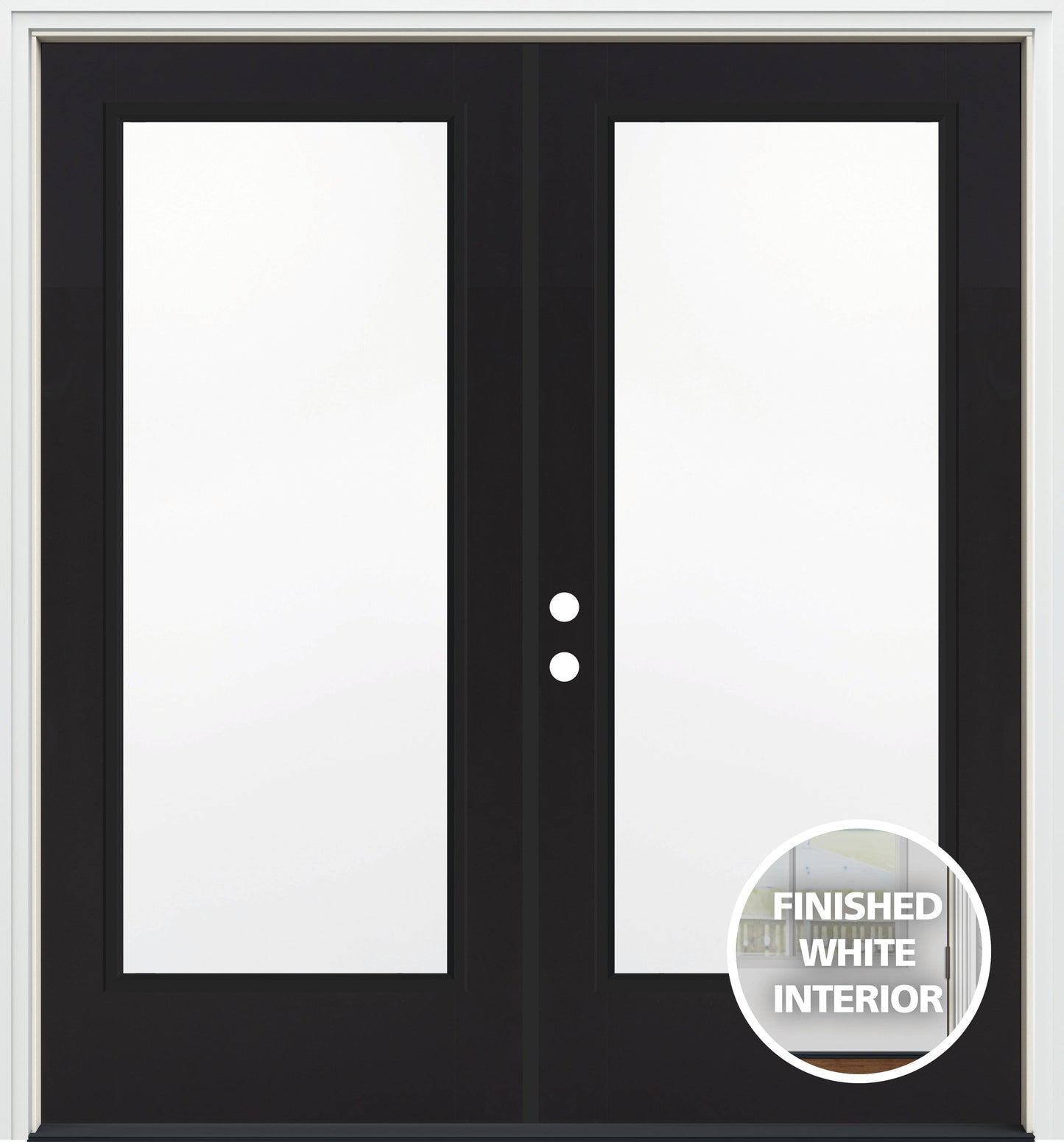 JELD-WEN 72-in x 80-in Steel French, Right-hand inswing – primary product view