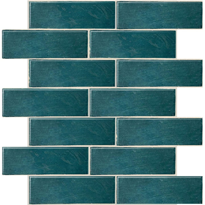 Apollo Tile Duchess Green 2-1/2-in x 8-in Glossy Ceramic Subway Wall Tile (5.38-sq. ft/ Carton)