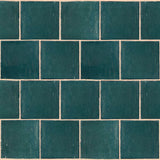 Apollo Tile Chateau Ocean Green 5-in x 5-in Glossy Ceramic Marble Look Floor and Wall Tile (10.76-sq. ft/ Carton)
