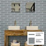 Apollo Tile 10-Pack Fossil Gray 1/2-in x 12-in Glass Pencil Tile (0.5-sq. ft/ Carton)