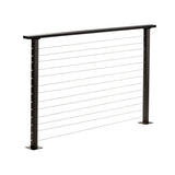 CityPost Deck Mount Bronze Steel Deck Cable Rail Kit