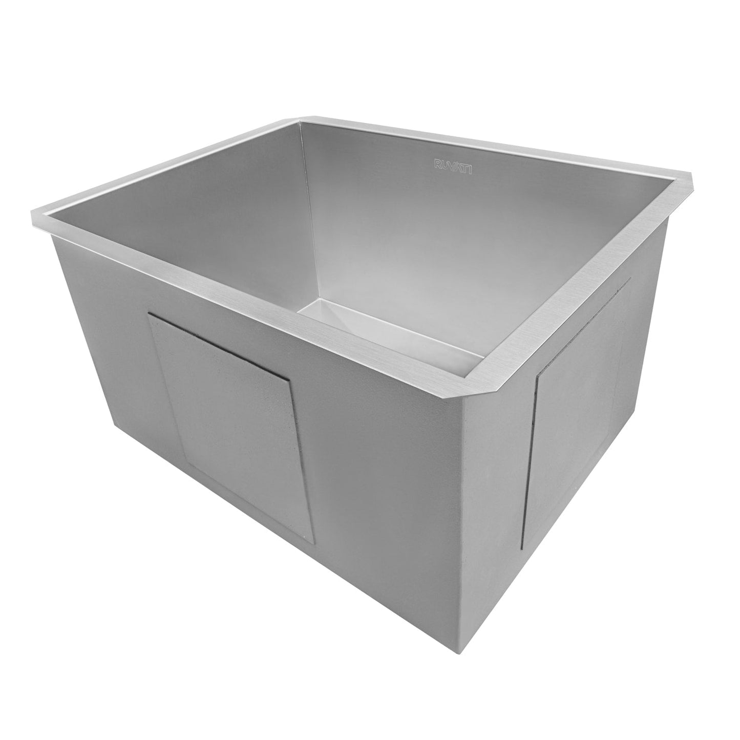 Ruvati Stainless Steel Undermount Laundry Sink with Drain - 21" x 18"