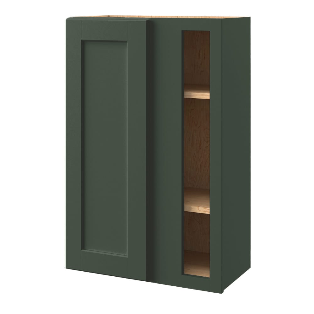 allen + roth Galway 24-in W x 36.125-in H x 12-in D Sage Blind Corner Wall Fully Assembled Cabinet (Flat Panel Shaker Style)