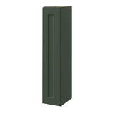 allen + roth Galway 9-in W x 39.125-in H x 12-in D Sage Wall Fully Assembled Cabinet (Flat Panel Square Door Style)