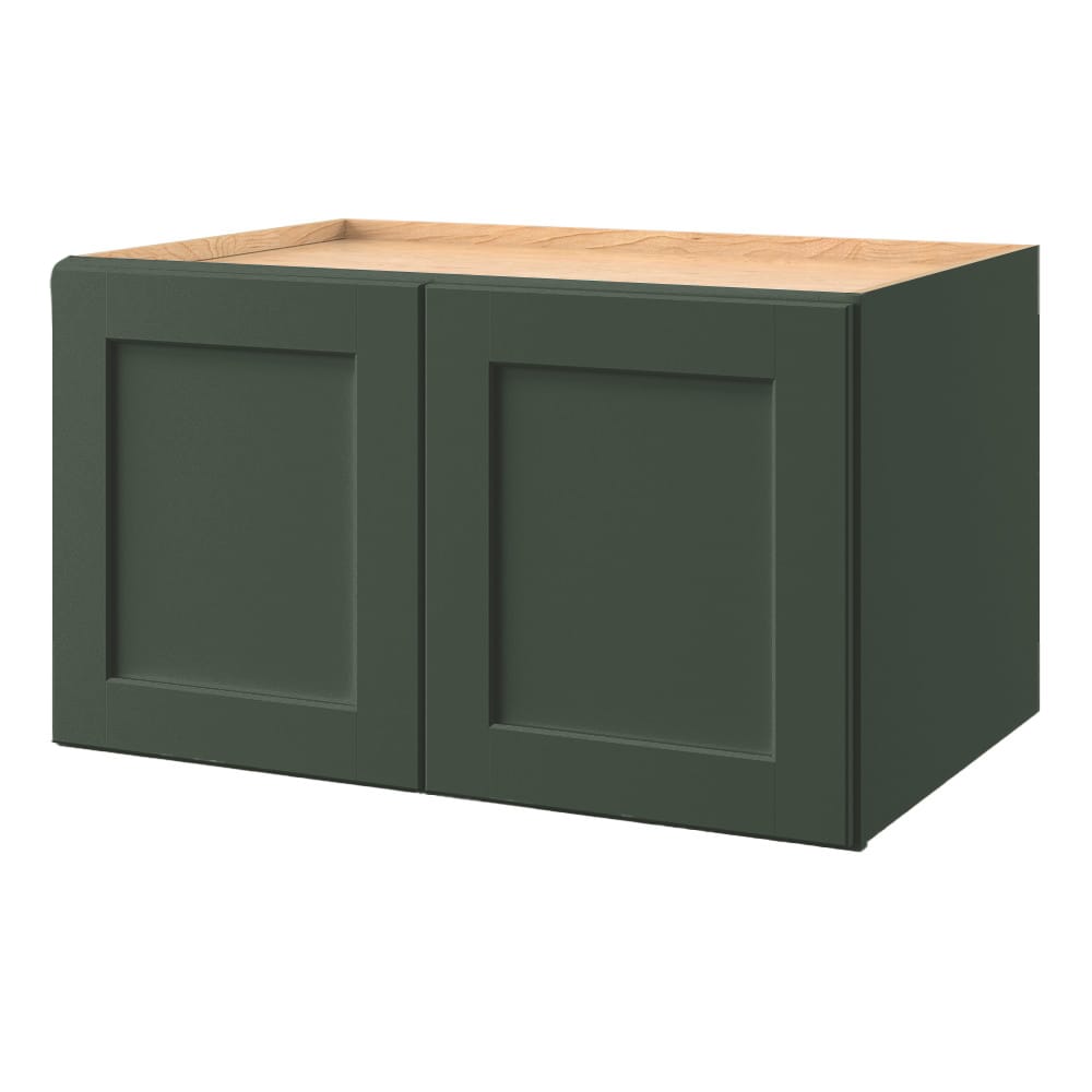 allen + roth Galway 36-in W x 21-in H x 24-in D Sage Wall Fully Assembled Cabinet (Flat Panel Shaker Door Style)