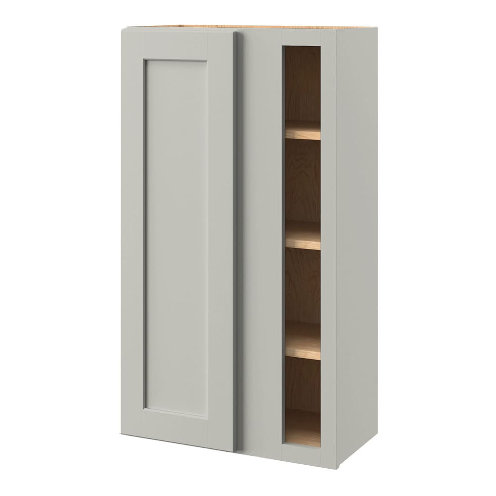 allen + roth Stonewall 24-in W x 42.125-in H x 12-in D Stone Blind Corner Wall Fully Assembled Cabinet (Flat Panel Shaker Style)