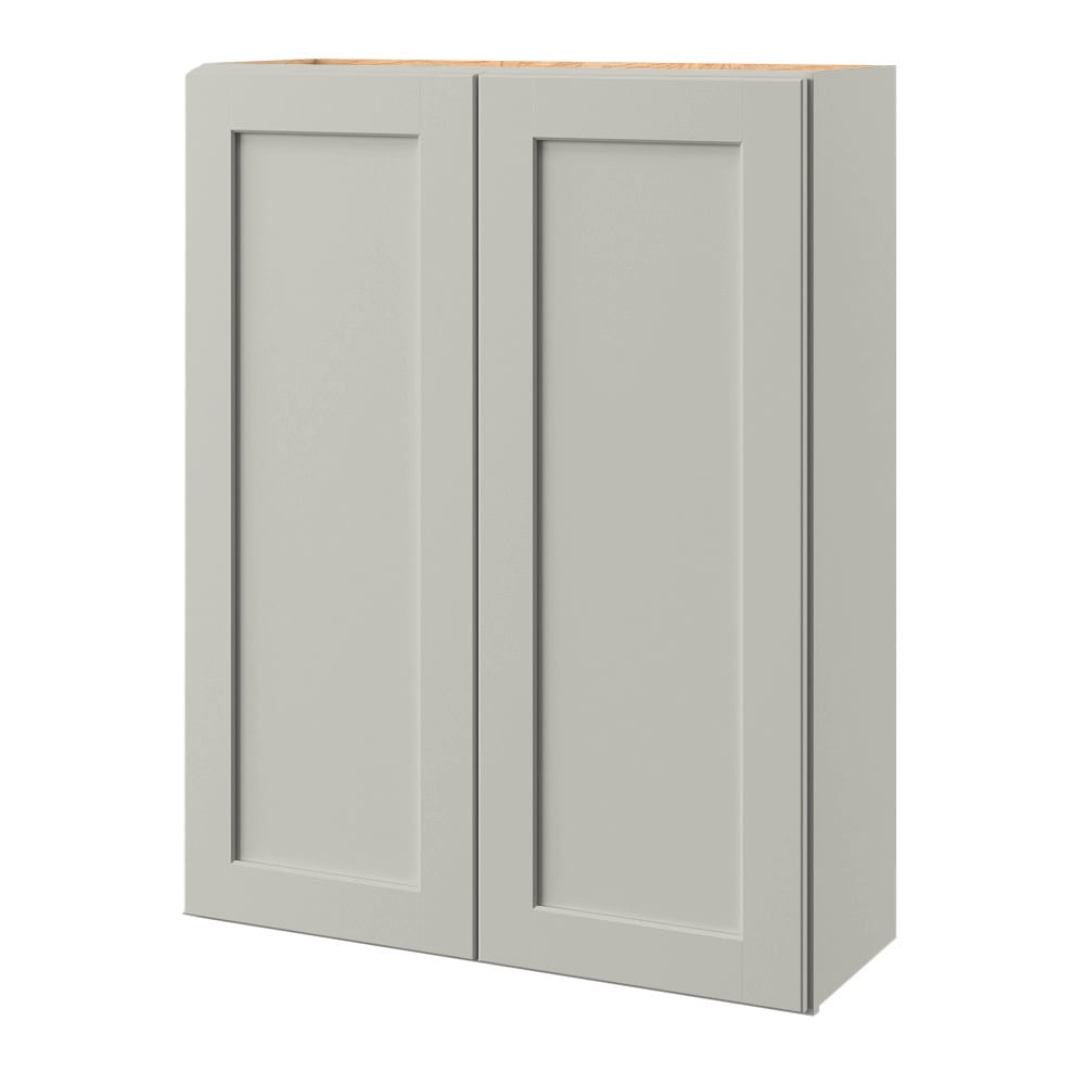 allen + roth Stonewall 33-in W x 39-in H x 12-in D Stone Wall Fully Assembled Cabinet (Flat Panel Shaker Door Style)