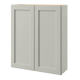 allen + roth Stonewall 36-in W x 39-in H x 12-in D Stone Wall Fully Assembled Cabinet (Flat Panel Shaker Door Style)