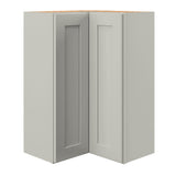 allen + roth Stonewall 24-in W x 36.125-in H x 12-in D Stone Diagonal Corner Wall Fully Assembled Cabinet (Flat Panel Shaker Style)