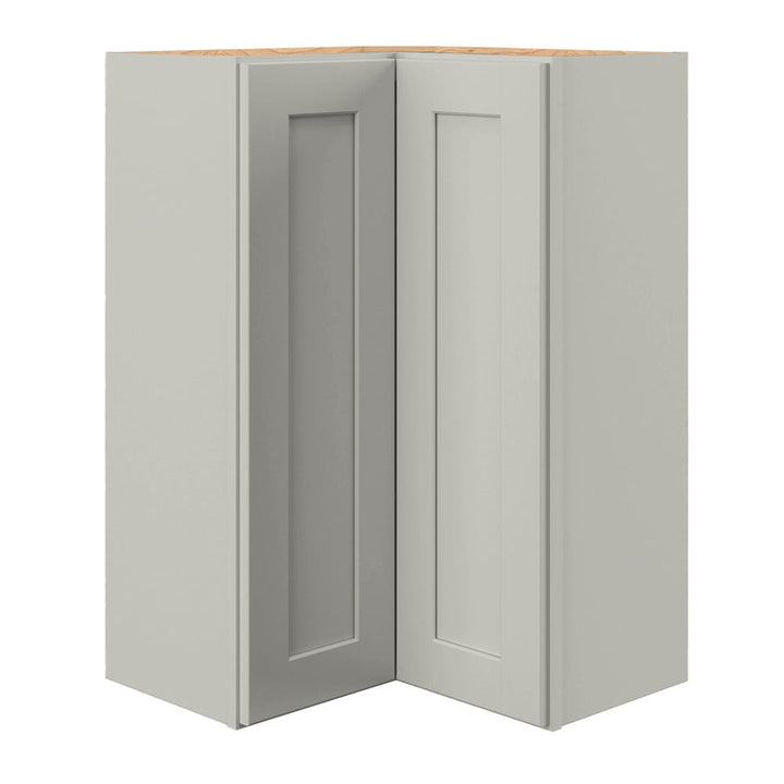 allen + roth Stonewall 24-in W x 36.125-in H x 12-in D Stone Diagonal Corner Wall Fully Assembled Cabinet (Flat Panel Shaker Style)