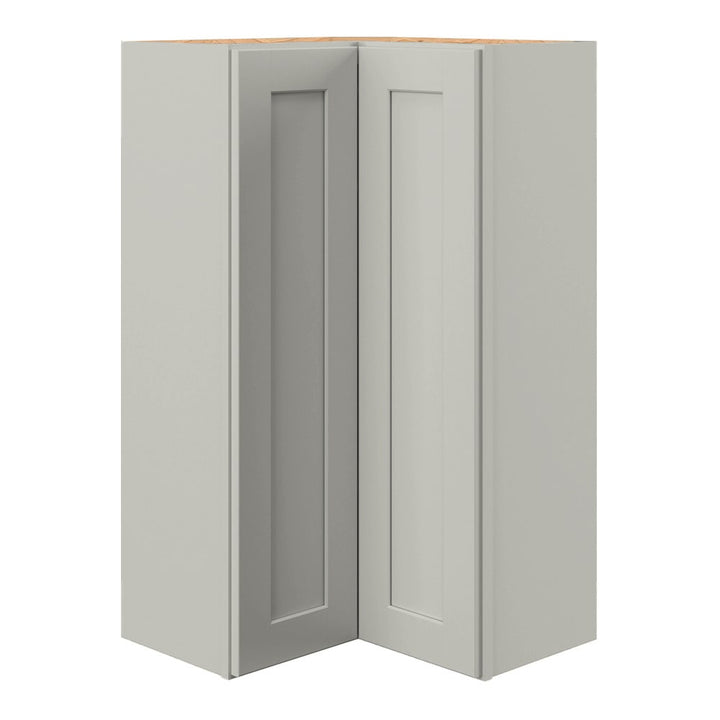 allen + roth Stonewall 24-in W x 39.125-in H x 12-in D Stone Diagonal Corner Wall Fully Assembled Cabinet (Flat Panel Shaker Style)