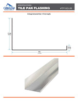 Gibraltar Building Products 6-in x 10-ft Sliver Galvanized Steel Drip Edge, 26-Gauge (TP10G-26)
